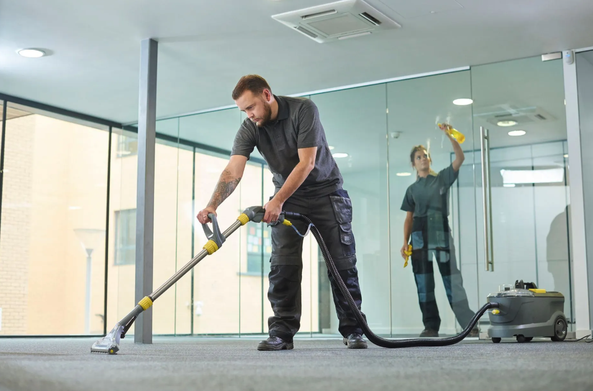 After-hours commercial cleaning.